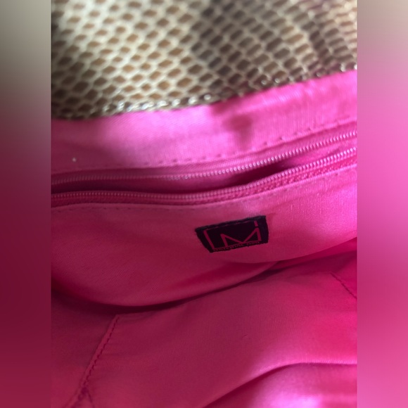 Material Girl By Madonna Boho Feather Clutch - Picture 3 of 3